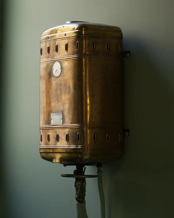 Old copper water tank